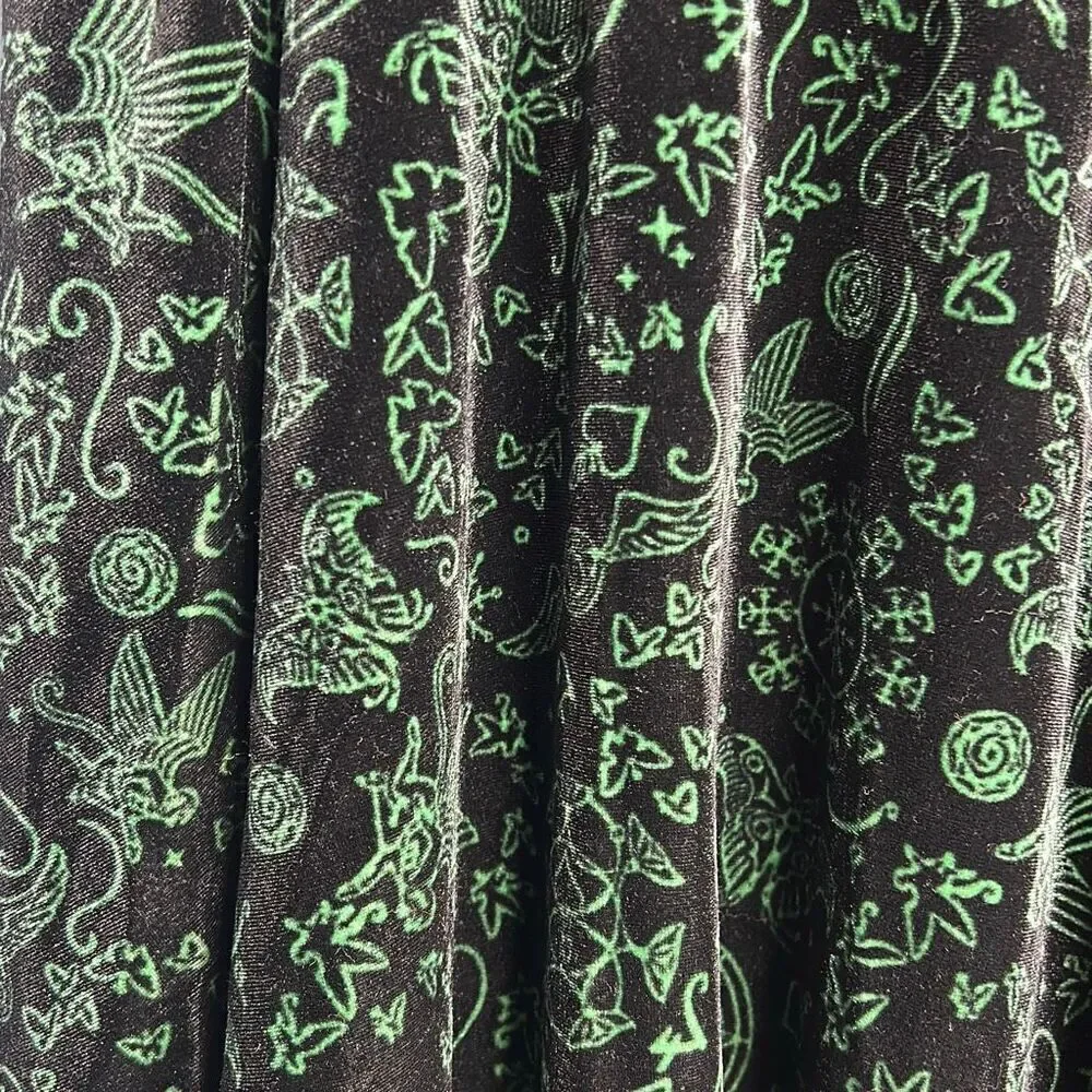 Wicked Elphaba Large 10-12 Dress Universal Studios Green Black